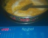 A picture of step 3 of Papaya halwa.