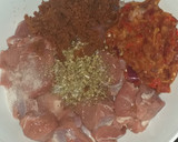 A picture of step 4 of Tsire skewers.
