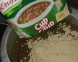 A picture of step 1 of Hot and sour paneer soup.