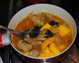 A picture of step 6 of Pumpkin-Prune stew with lamb.