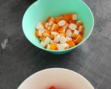Une image de l'étape 2 de Salade de riz sucré salé.
