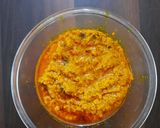 A picture of step 3 of Raw turmeric sabzi.