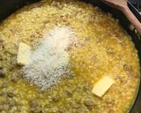 A picture of step 6 of Saffron and sausage risotto.