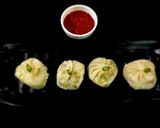 A picture of step 5 of Paneer momos.