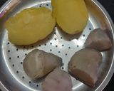 A picture of step 2 of Double Potato Halwa.