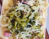 Foto del paso 5 de la receta: FIDEOS 🎀MOÑOS🎀 CON BROCOLI 🥦AJO🧄Y PANCETA AHUMADA🥓