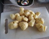 Une image de l'étape 3 de Filet pur de porc en croûte et purée aux choux de Bruxelles.