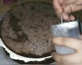 A picture of step 3 of Winter theme cake.