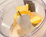 A picture of step 2 of Puttanesca galette with lemon ricotta.