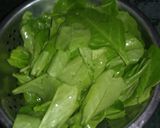 A picture of step 1 of Crispy palak folded Frankie.
