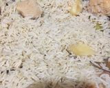 A picture of step 3 of Chicken White Pulao.