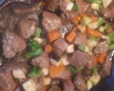 Foto del paso 6 de la receta: Arroz con presa ibérica, verduras de otoño y bosque de bimi