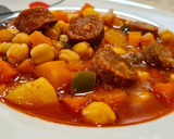 Foto del paso 7 de la receta: Garbanzos con calabaza y chorizo