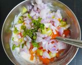 A picture of step 3 of Vegetable raita.