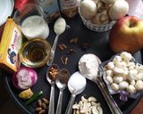 मशरूम विद एप्पल एंड मखाना (mushroom with apple and makhana recipe in Hindi) रेसिपी चरण 1 फोटो