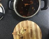 A picture of step 1 of Pork galangal brine.