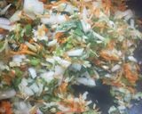 A picture of step 2 of Veg momos.