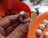 Hình bước làm 1 của món Chè khoai dẻo bột nếp bọc chuối khô