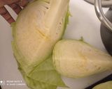 Une image de l'étape 1 de Salade de Chou vert et pâte d'arachide.