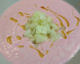 Foto del paso 4 de la receta Sopa rosa de pepino y yogurt