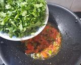 A picture of step 3 of Mooli ki besanvali sabji.