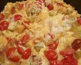 Une image de l'étape 4 de Omelette aux courgettes et tomates.