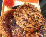 A picture of step 5 of Cabbage soya chunks thalipith (High protein, nutritious).