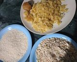 A picture of step 1 of Peanuts Til Gur Chikki.
