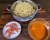 Foto del paso 7 de la receta: Pasta con salsa de gamba roja
