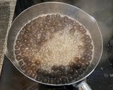 A picture of step 3 of Taiwanese milky bubble tea (iced or hot).