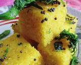 सूजी ढोकला (Suji dhokla recipe in hindi) रेसिपी चरण 10 फोटो