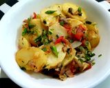 A picture of step 3 of Aloo Katli.