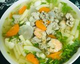 Hình bước làm 6 của món Nui cho bữa tối mát mẻ