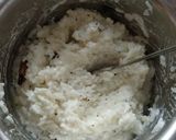 A picture of step 1 of Curd Rice.