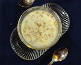 A picture of step 4 of Eid special kheer.