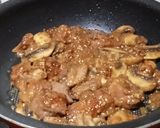 Foto langkah ke 3 dari resep 706. Teriyaki Saikoro Beef dengan Champignon.