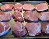 A picture of step 2 of Pork Chops with Pomegranate Sauce.