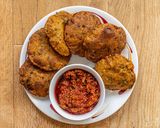 A picture of step 5 of Bajara methi puri.
