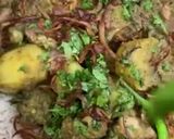 A picture of step 9 of Green Chicken Biryani.