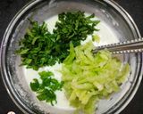 A picture of step 2 of Cucumber raita.