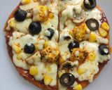 A picture of step 11 of Veggie Loaded Pizza and Mushroom And Paneer Pizza Thin Crust.