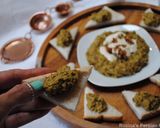 A picture of step 7 of Persian eggplant dip.