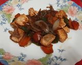 Foto del paso 5 de la receta Verduras y salmón con salsa de soja