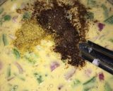 A picture of step 2 of Besan chilla.