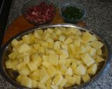 Foto del paso 4 de la receta: Carre de cerdo relleno c/papas a la crema y más
