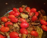 A picture of step 4 of Penne alla Siciliana.