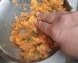A picture of step 4 of Aloo Kulcha (no yeast).