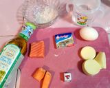 Foto langkah ke 1 dari resep Bubur Salmon Tofu (MPASI Hari Ke- Tujuh Bayi 6 bln+).