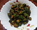 A picture of step 6 of Crispy Bhindi fry.