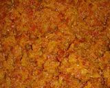 A picture of step 3 of Cerrot halwa.